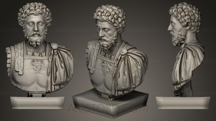 Busts and heads antique and historical (BUSTA_0087) 3D model for CNC machine